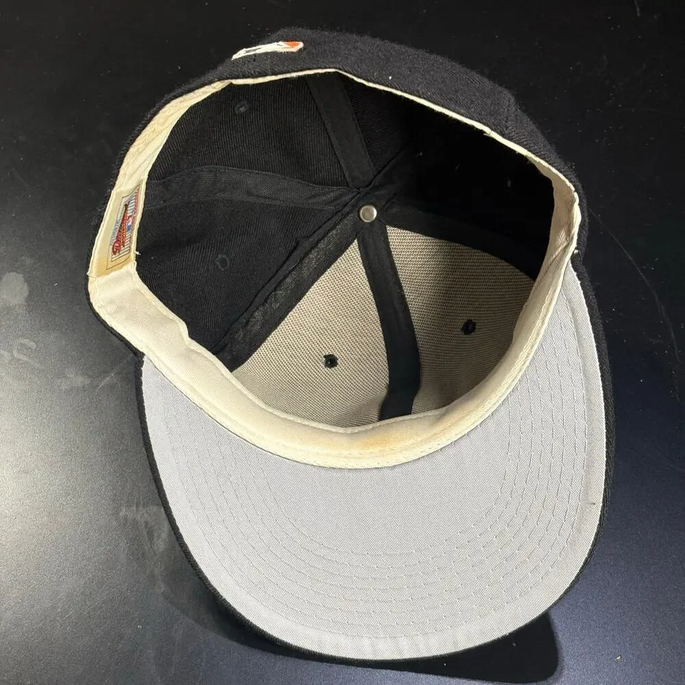 Vintage 90s San Francisco Giants Hat New Era Plain Logo Pro Model 6 3/4 Wool USA